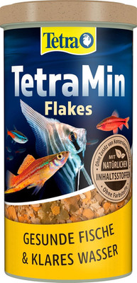 Tetramin Fischfutter Flakes 1L Zierfisch Flockenfutter Für Gesunde Fische Klares