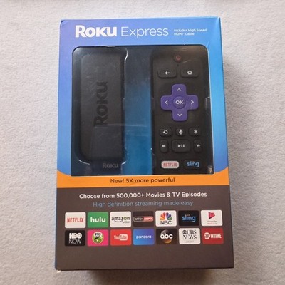 Roku Express HD Media Streamer Model 3900R Black - Open Box