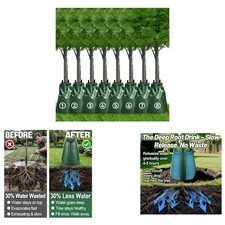 8 Pack Slow Release Tree Watering Bags 20 Gal...