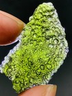 34Ct Moldavite Genuine Raw Moldavite Crystal from Czech Republic PIC certificate — photo 3