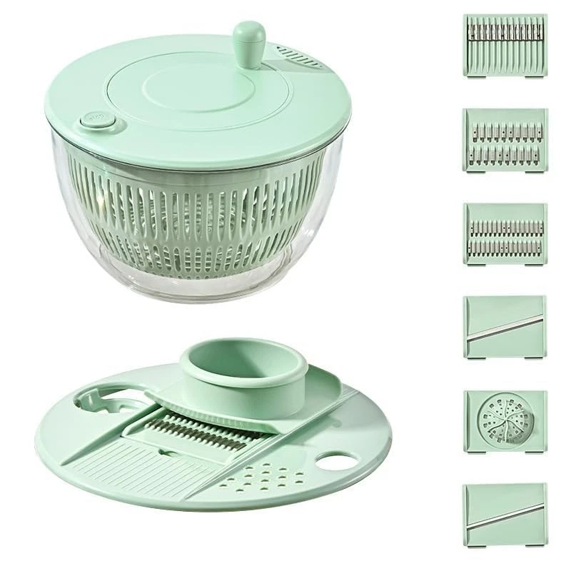 6 in 1 Salad Spinner, Large Salad Spinner with Vegetable Chopper, Multi-Use
Opens in a new window or