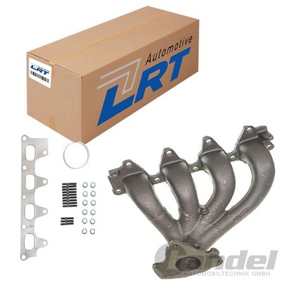 LRT ABGASKRÜMMER MIT ANBAUTEILEN passend für 1.4+1.6 RENAULT CLIO 2 MEGANE 2