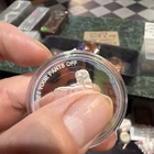 1oz .999 Silver Naughty Coin Get Your Pants Off Sexy Naked Girl