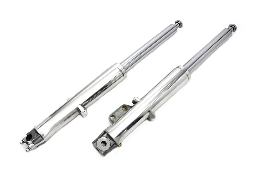 Conjunto deslizante de horquilla con deslizadores pulidos para Harley Davidson Foto 4 de 4