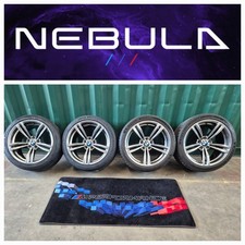 GENUINE BMW 437m 19" ALLOY WHEELS TYRES Shadow Chrome Refurbished Xdrive Fitment