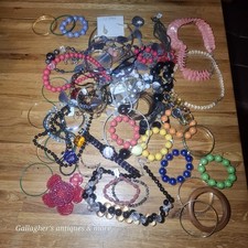 Huge bracelet necklace fun Craft Lot Jewelry Costume Junk  Scrap Lot # 134