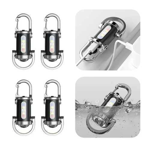 Mini Llavero Antorcha Recargable LED Super Brillante Antorcha Llavero Linterna - Imagen 3 de 9