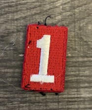 Boy Scouts of America BSA Red White Troop Number  1 One Patch