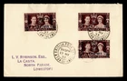 DR WHO 1937 BRITISH MOROCCO TANGIER OVPT FDC KGVI CORONATION R78602