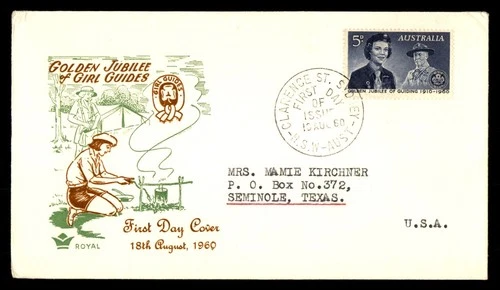 Mayfairstamps Australia FDC 1960 Guiding Girl Guides Camp First Day Cover aaw_64