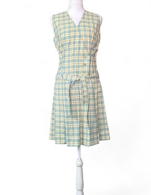 drop waist plaid dress Cedar Plaid Drop Waist Mini Dress main image 0