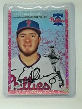Esteban Quiroz 2023 Topps Chrome Plat Anniv. Toile Cream/Fuchsia Lava RC (/100)