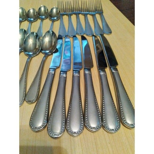 Vintage Silverware Set Service for 6 Flatware Spoons Forks Knives 18 Pieces - Picture 3 of 4