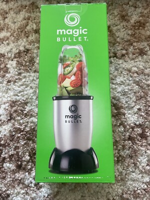Magic Bullet Essential Personal Blender 250W Silver Portable Dishwasher Safe US