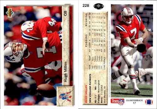 1992 Upper Deck Series 1 Football Complete Your Set #1-250 You Pick! - Picture 178 of 192