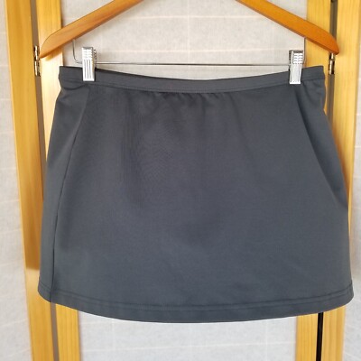 Bolle' Sport Wrap Skort Gray Turquoise Performance Racquet Sports Medium