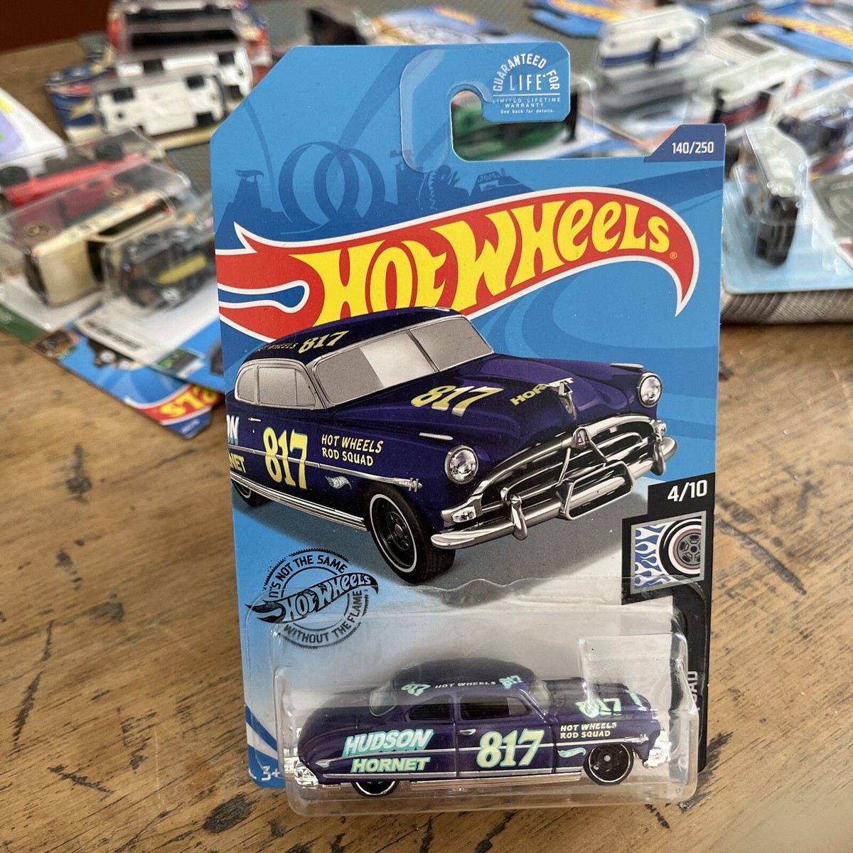 Hot Wheels Zamac '52 Hudson Hornet 140/250 Rod Squad - Silver 1/64 Die-Cast Collector Car - View #14