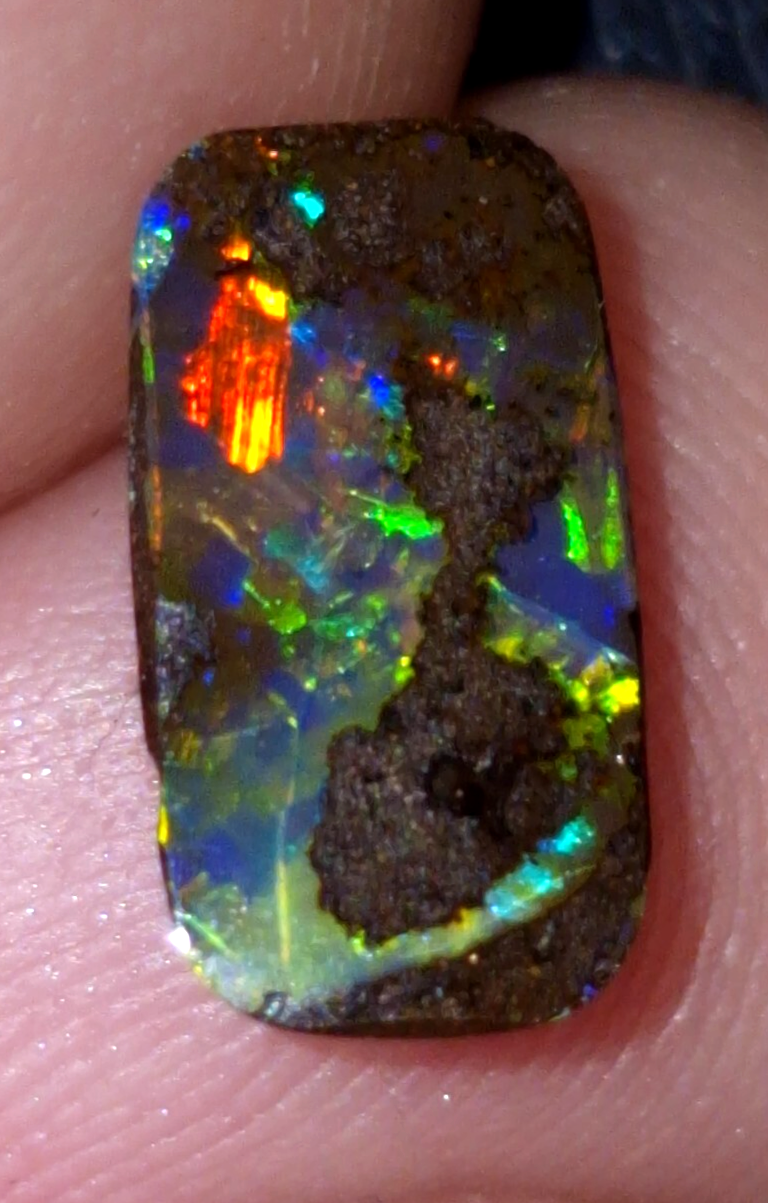 Koroit Gem* Boulder Opal Cabochon. Super Rare* Polished Ready To Set