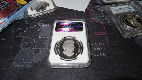 Canadian Silver Coin - Winnipeg Jets 2011 Canada NGC Graded PR69 NHL Hockey - Picture 5 of 9