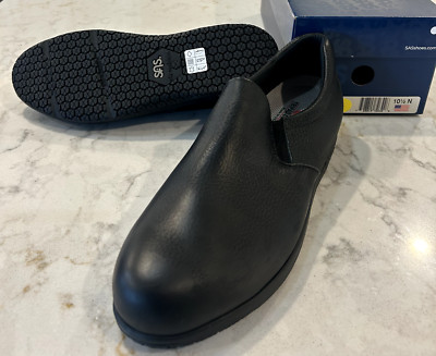 SAS Women's Patriot Slip-Resistant Black 10.5 Narrow Non Slip New In Box