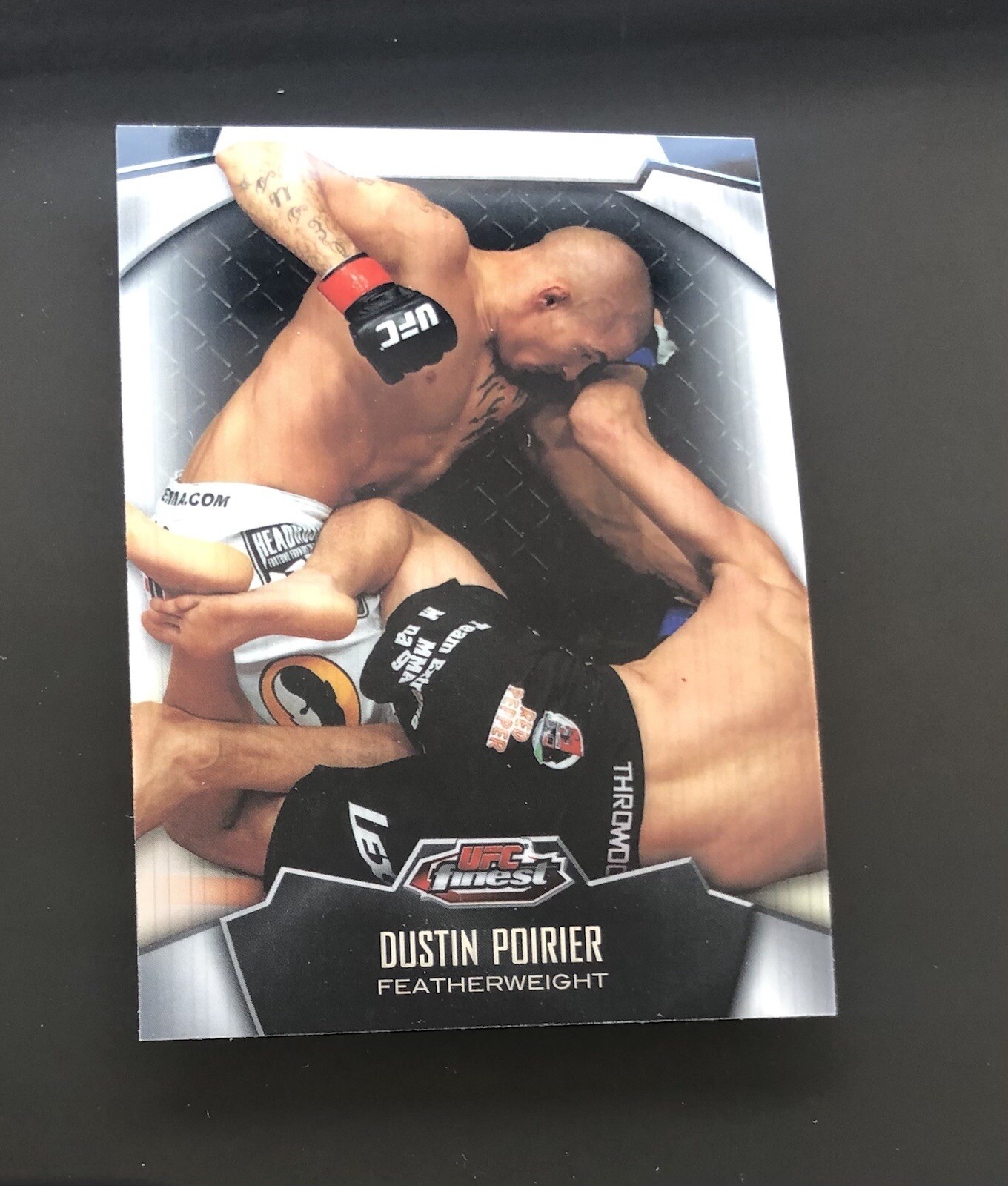 2012 Topps Finest UFC DUSTIN POIRIER #93 Rare Refractor SP MMA Card