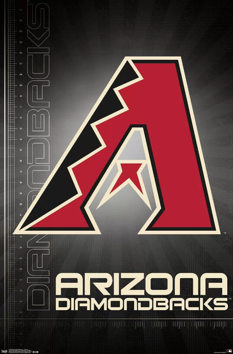 Arizona Diamondbacks Official MLB Baseball Team Logo 22x34 Wall