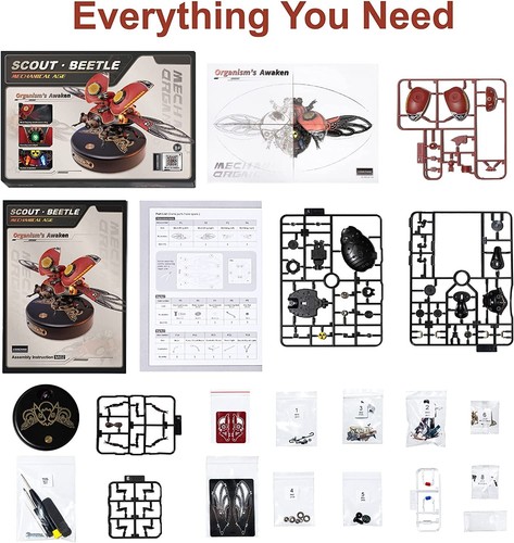 ROBOTIME Scout Beetle Hágalo usted mismo Móvil 3D Rompecabezas Serie Steampunk Regalo para Niño Adulto - Imagen 11 de 12