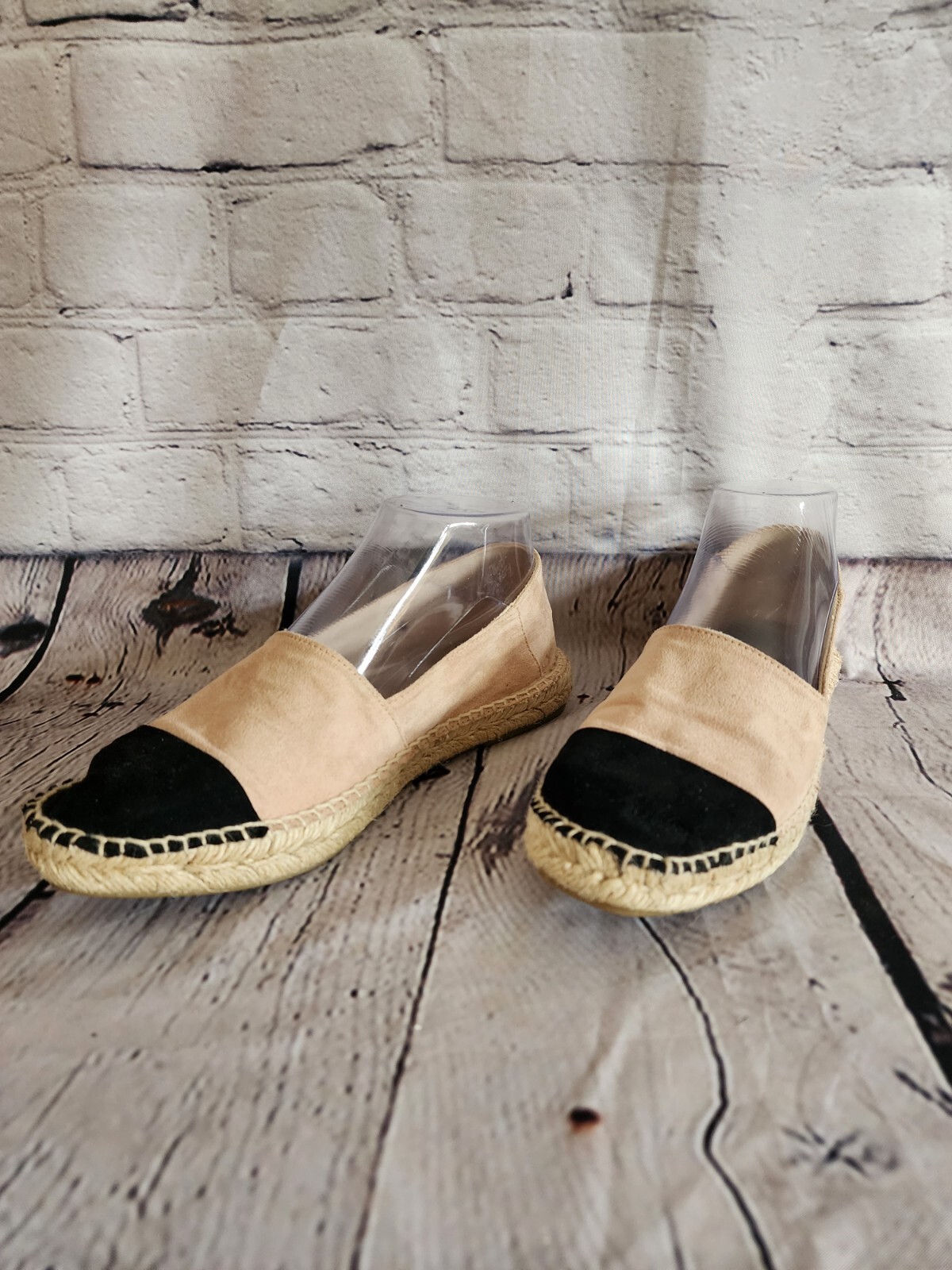 Zara Basic Collection Spadrille Flat Two Tone Wom… - image 1