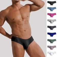 Adannu Men's Modal Briefs Thongs Underwear Sexy Underpants Sports Panties Undies