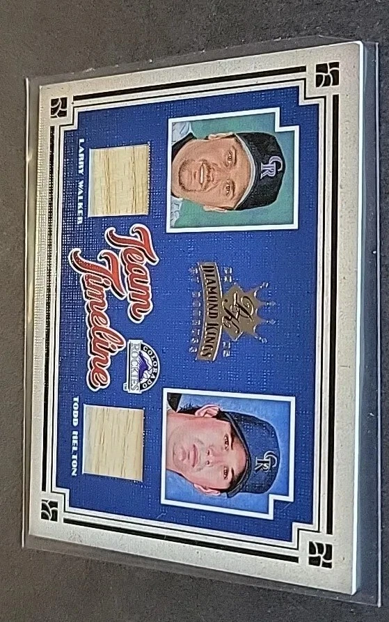 Larry Walker Todd Helton 2005 Diamond Kings #TT-15 juego usado #100/100 - MLB HOF Foto 4 de 4