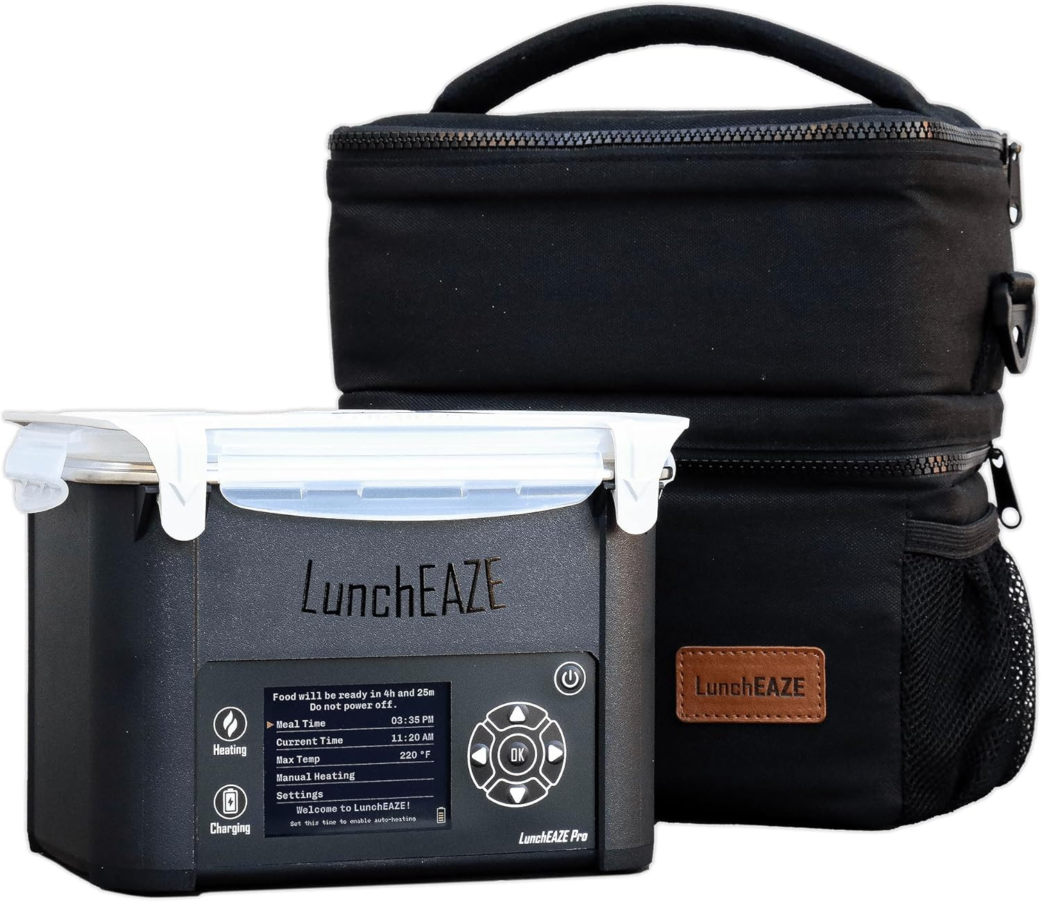 - 4-cup Capacity, Auto Heating, Insulated Bag Included