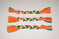 New Set of 6 Irish / St. Patrick's Day Handmade Braided Fleece Cat Toys Help BCR