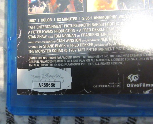 Monster Squad Bluray Signed by Duncan Regehr & Carl Thibault JSA COA - Picture 5 of 6