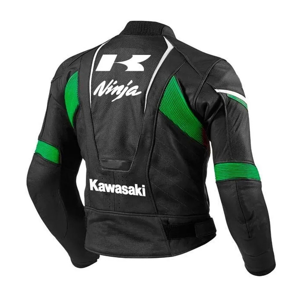 趣味・スポーツ・実用 Motorcycle Jackets New Kawasaki Ninja Leather Motorbike Jacket Kawasaki
