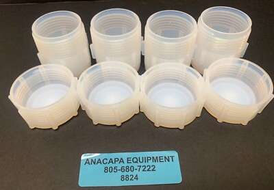 Savillex 60mL Digestion Vessel Flat Interior, Threaded w/Closure Lot of 8 (8824)