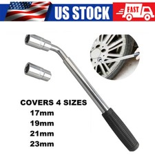 Telescoping Lug Wrench Standard Sockets Breaker Bar Wheel Tire Rim Lock Nut 4way