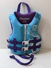 Overton  s Water Ski Vest Life Jacket Child 30-50 Lb Model: WT2CV Teal Purple