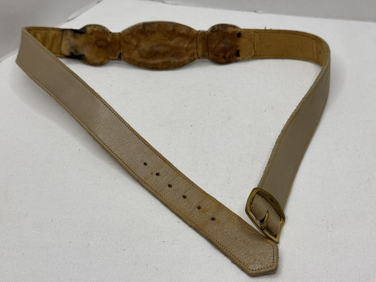 Vintage World Championship Pairs Skating Davos Switzerland Leather Belt SMALL Skate Guard Blog: November 2025 main image 2