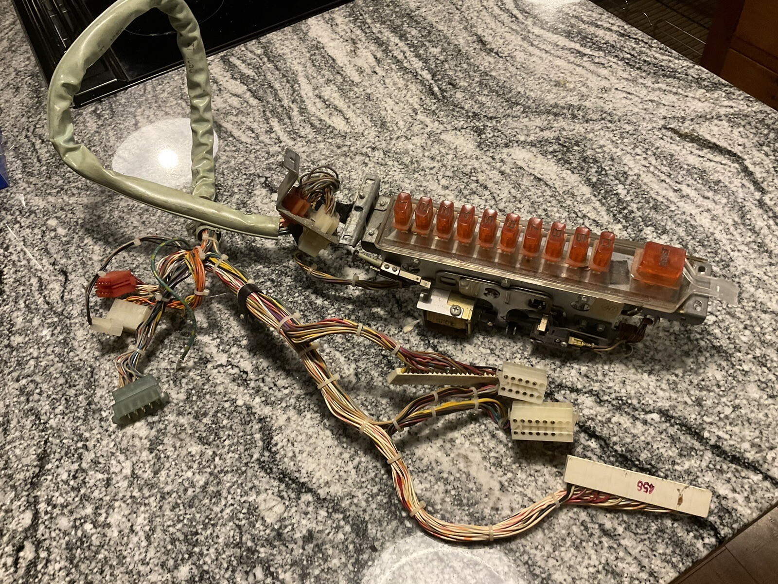 Rockola Jukebox Song Selector Panel 456 & Wiring Factory Plugs Buttons Switch