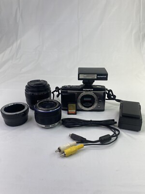 Olympus Pen E-P2 Digital Camera W/Accessories-Preowned Read
