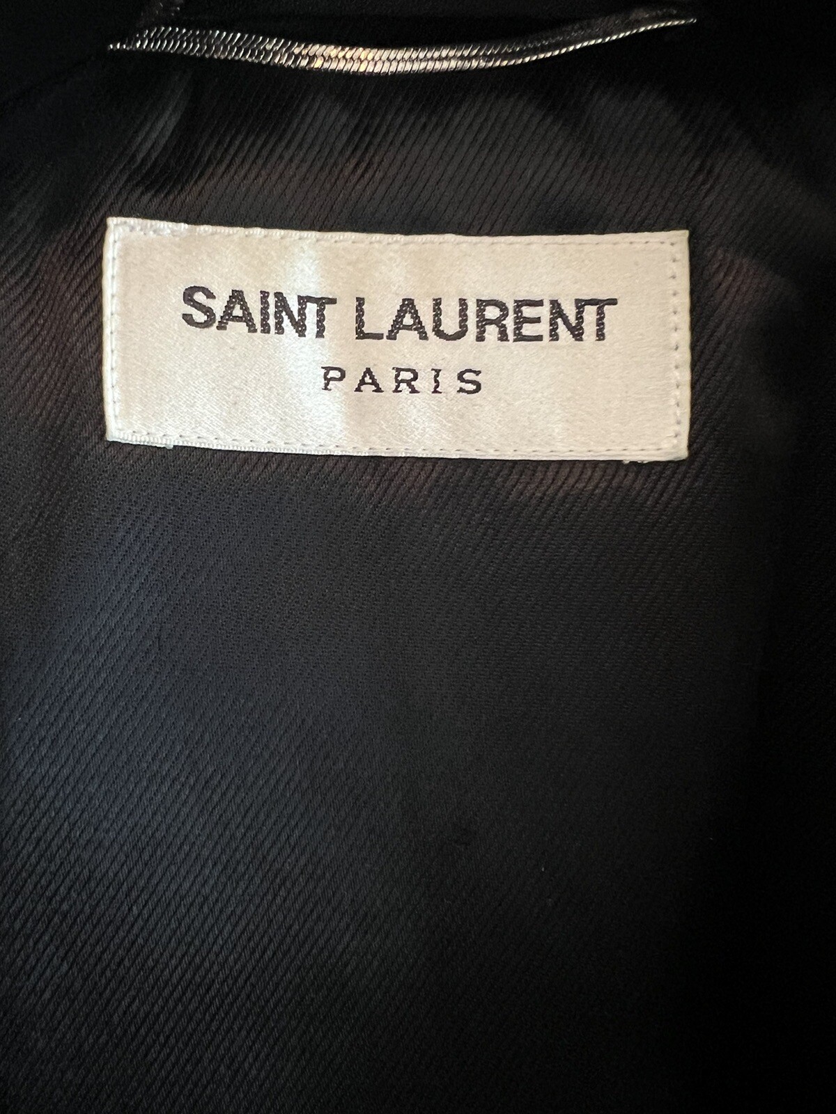 Giacca di pelle Saint Laurent Paris L17 Tg. 48 (M) Hedi Slimane