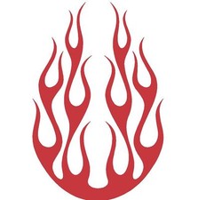 Flame Hood H50 Decal Vinyl Graphic Car Truck Vehicle Fire Auto Van Sun Blaze