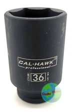 1/2" Drive X 36MM" DEEP IMPACT SOCKET 6 POINT CR-MO 