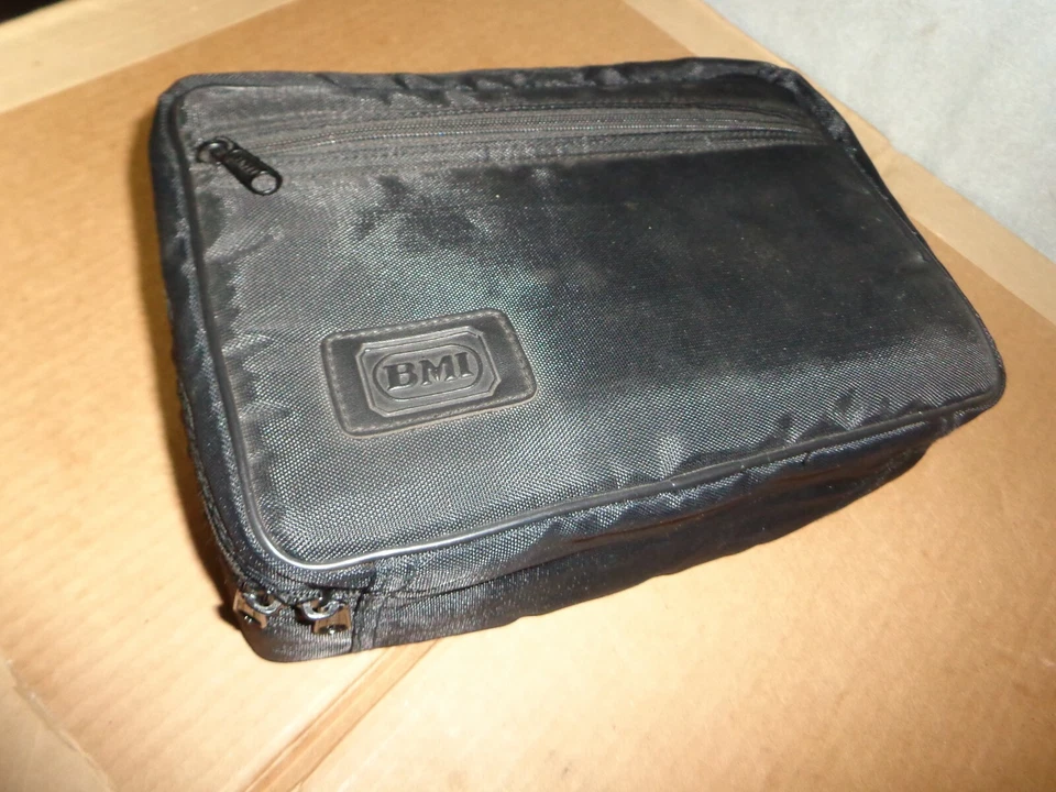 VTG NICE 16 SLOT BMI AUDIO MUSIC CASSETTE TAPE STORAGE CASE HOLDER CARRY TOTE - Image 2 of 3