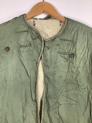 Vintage WW2 Korean War U.S. Military Army Cold Weather Field Jacket LINER Size S - Picture 6 of 22