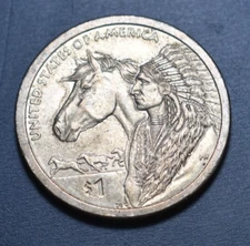 2012 P Sacagawea Native American Golden Dollar