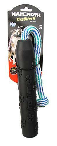 Mammoth TireBiterII Retriever with Poly Float Rope – Natural Rubber Dog Toys - Picture 2 of 6
