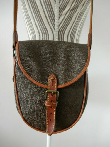 Vintage MULBERRY Woven Leather BELT Brown & Tan 26 display picture 2