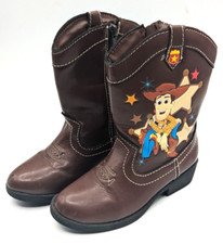 Disney Pixar Toy Story 4 Woody Cowboy Boots Size 8 Toddler Boys