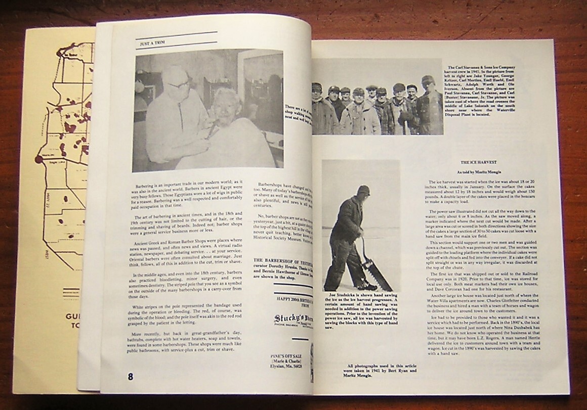 Stepping Stones 1976 Le Sueur County MN History & Photos Ice Harvest Warpekutes